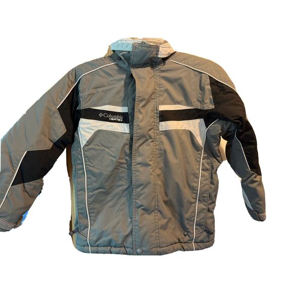 Columbia Vertex Youth Size 8 Gray Long Sleeve Full Zip Lined Winter Jacket - Picture 1 of 10